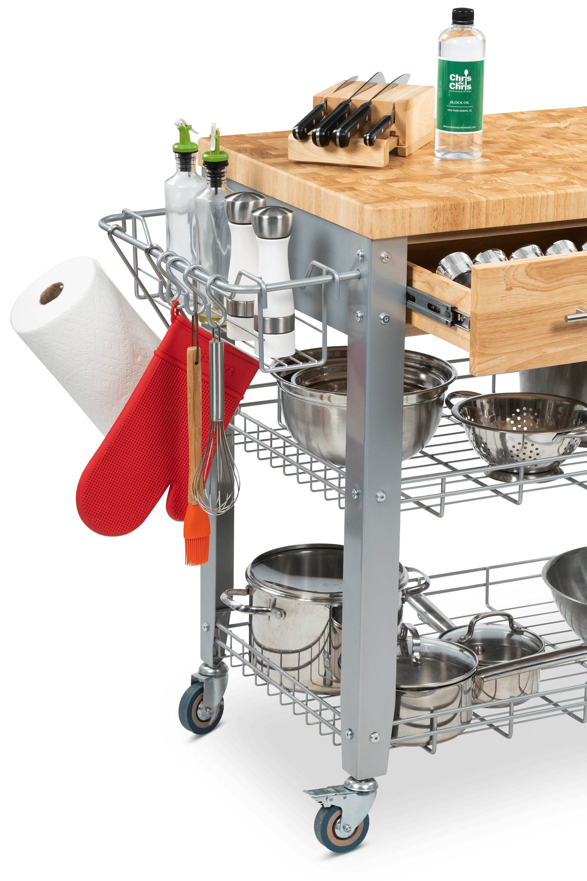 Chris & Chris Kitchen & Dining Carts Chris & Chris   Stadium Workstation