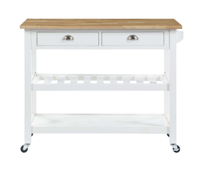 Convenience Concepts Kitchen & Dining Carts Convenience Concepts American Heritage 3 Tier Butcher Block Kitchen Cart with Drawers
