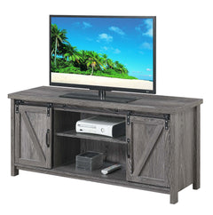 Convenience Concepts TV Stand Convenience Concepts Blake Barn Door TV Stand with Shelves and Sliding Cabinets for TVs up to 60 Inches