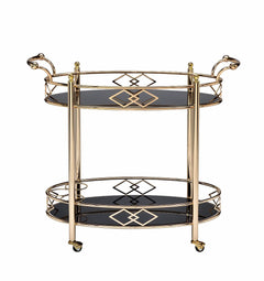 Homeroots Kitchen & Dining Carts Copy of Homeroots Black And White Rubber Wood Kitchen Cart
