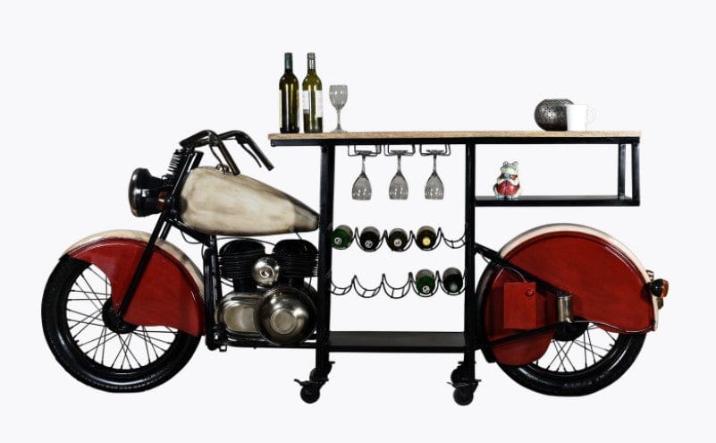 Homeroots Kitchen & Dining Carts Homeroots Glider Bike Bar