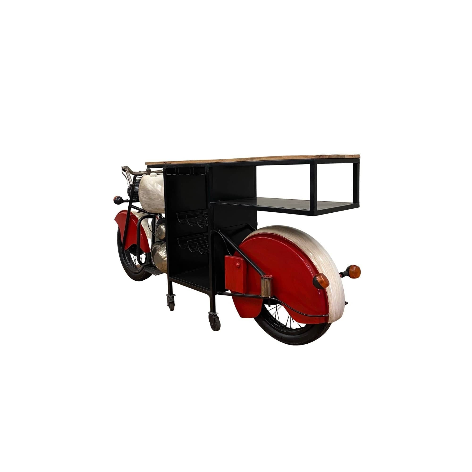 Homeroots Kitchen & Dining Carts Homeroots Glider Bike Bar