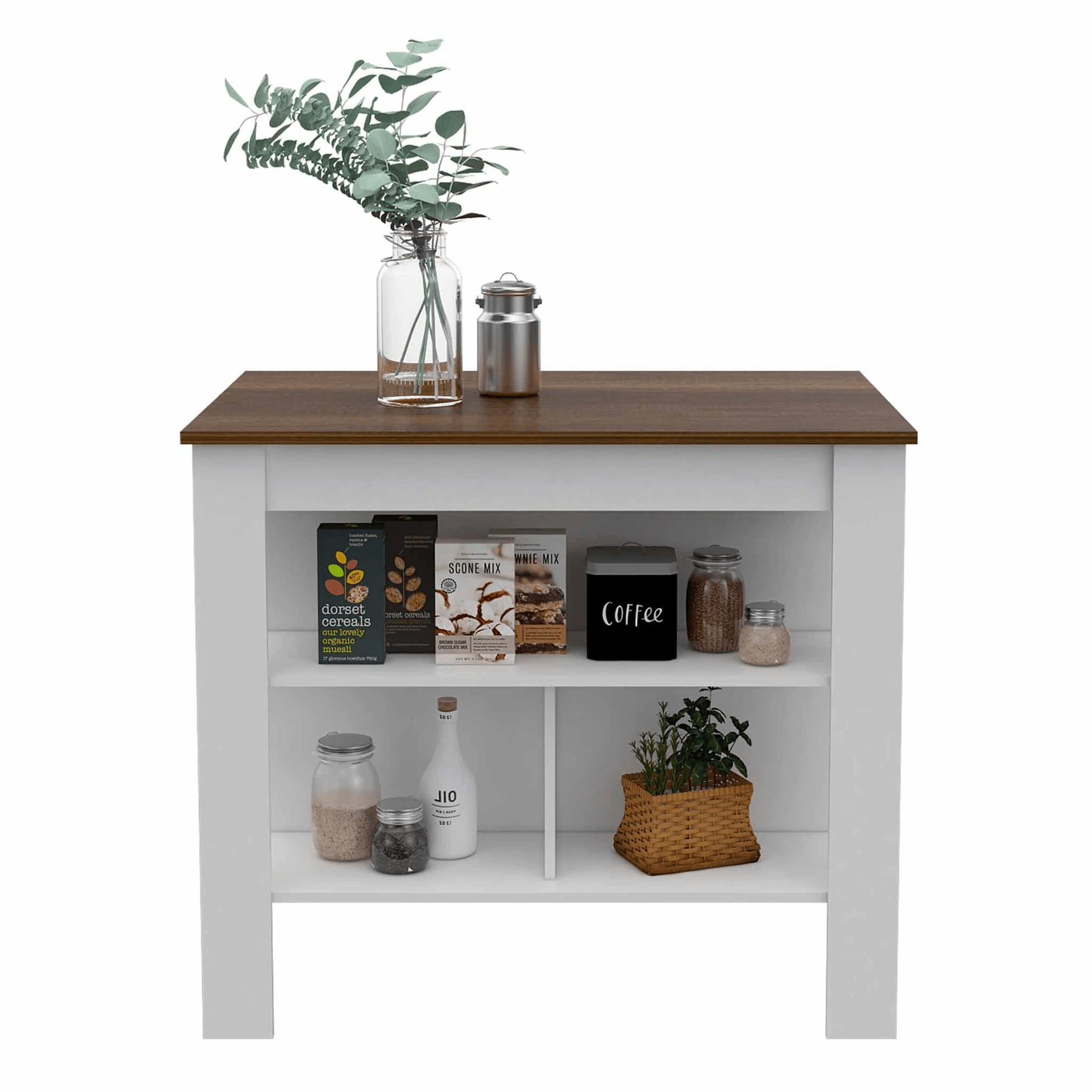 TUHome Kitchen Islands TUHome Cala Kitchen Island