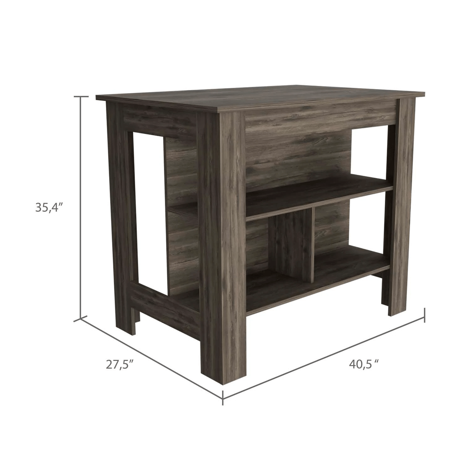 TUHome Kitchen Islands TUHome Cala Kitchen Island