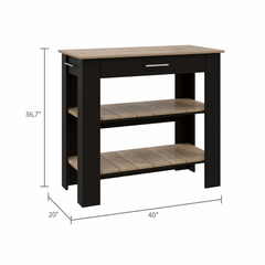 TUHome Kitchen Islands TUHome Cala Kitchen Island 40