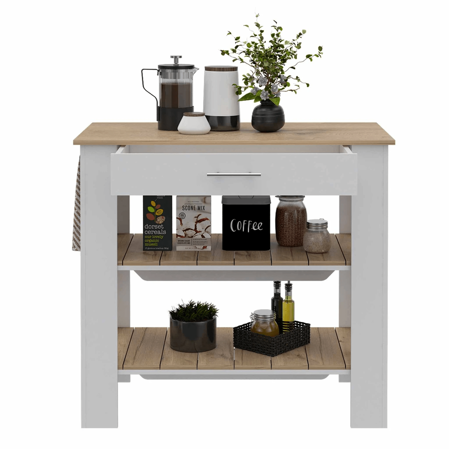 TUHome Kitchen Islands TUHome Cala Kitchen Island 40