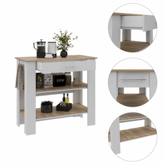 TUHome Kitchen Islands TUHome Cala Kitchen Island 40