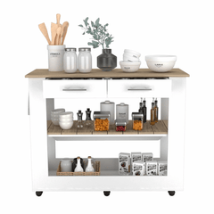 TUHome Kitchen Islands TUHome Cala Kitchen Island 46