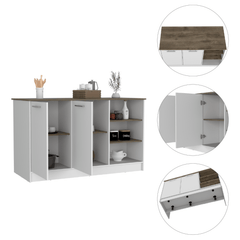 TUHome Kitchen Islands TUHome Ginger Kitchen Island
