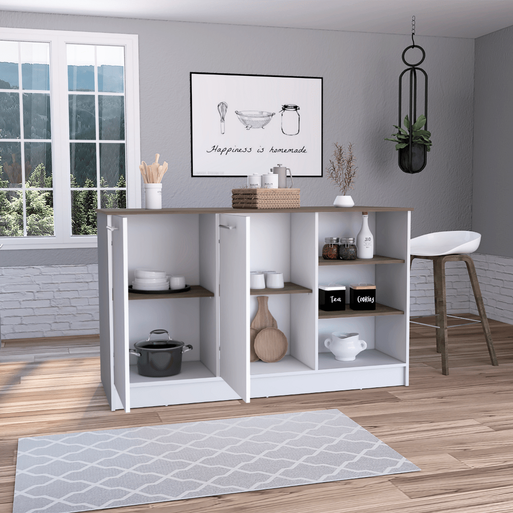 TUHome Kitchen Islands TUHome Ginger Kitchen Island