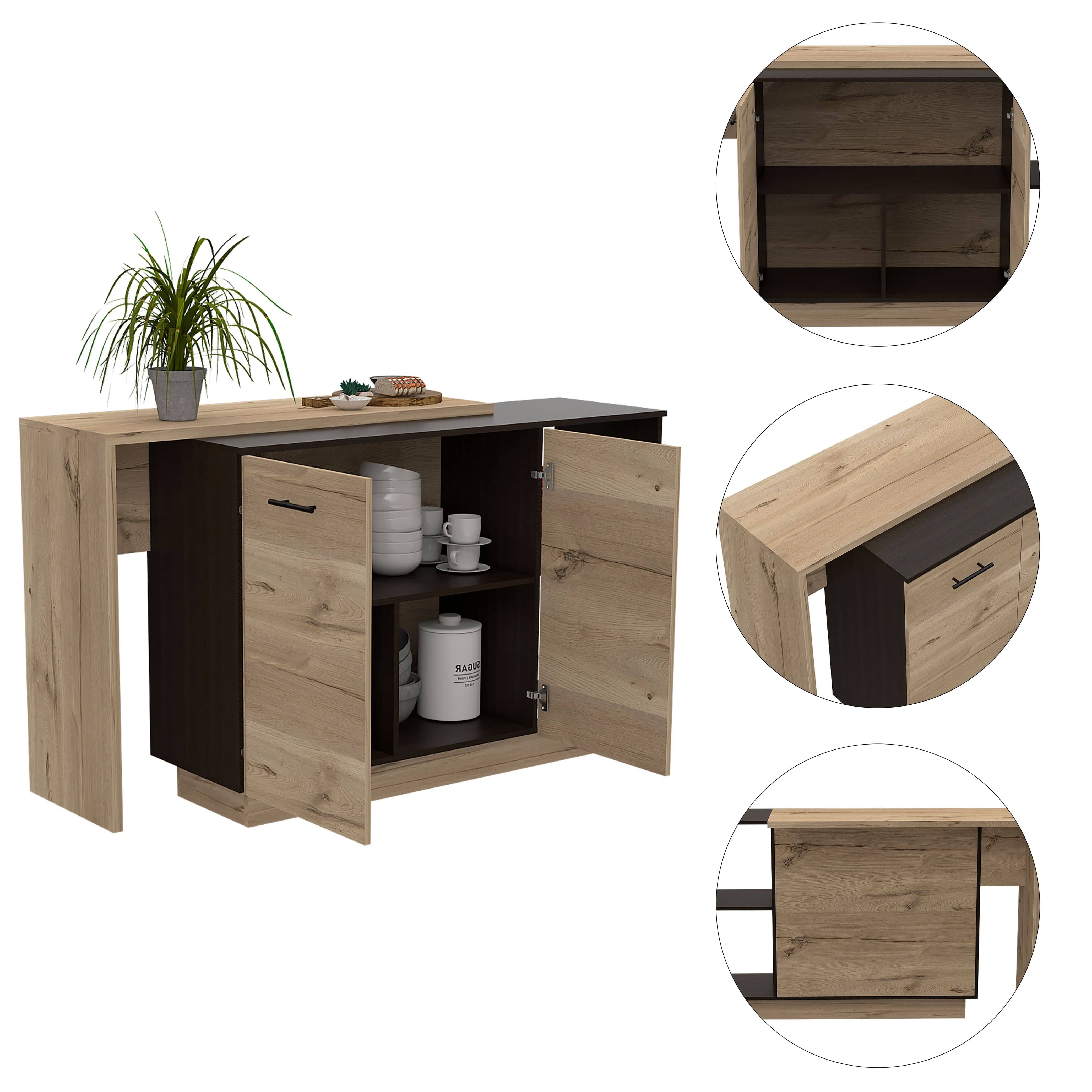 TUHome Kitchen Islands TUHome Sicilia Kitchen Island