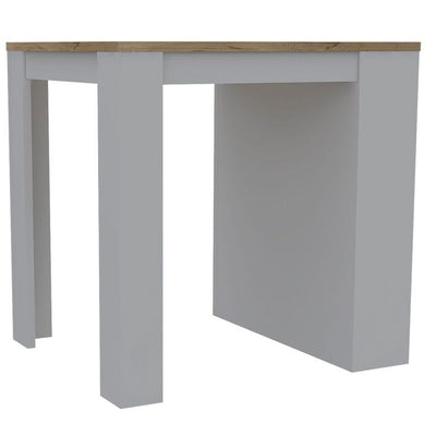 TUHome Kitchen Islands TUHome Tanna Kitchen Island White/Pine