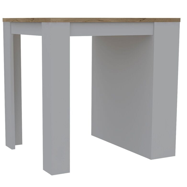 TUHome Kitchen Islands TUHome Tanna Kitchen Island White/Pine