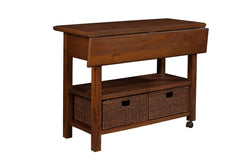 Alpine Kitchen & Dining Carts Alpine Caldwell Kitchen Cart,