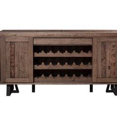 Alpine Sideboard Alpine Furniture Prairie Sideboard with Wine Holder