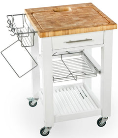 Chris & Chris Kitchen & Dining Carts White Chris & Chris     Pro Chef Square