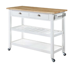 Convenience Concepts Kitchen & Dining Carts Convenience Concepts American Heritage 3 Tier Butcher Block Kitchen Cart with Drawers