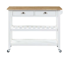 Convenience Concepts Kitchen & Dining Carts Convenience Concepts American Heritage 3 Tier Butcher Block Kitchen Cart with Drawers