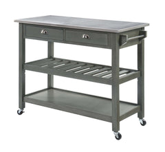 Convenience Concepts Kitchen & Dining Carts Convenience Concepts American Heritage 3 Tier Stainless Steel Kitchen Cart with Drawers