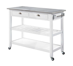 Convenience Concepts Kitchen & Dining Carts Convenience Concepts American Heritage 3 Tier Stainless Steel Kitchen Cart with Drawers