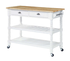 Convenience Concepts Kitchen & Dining Carts Convenience Concepts French Country 3 Tier Butcher Block Kitchen Cart with Drawers