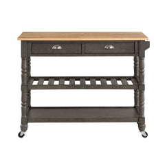 Convenience Concepts Kitchen & Dining Carts Convenience Concepts French Country 3 Tier Butcher Block Kitchen Cart with Drawers