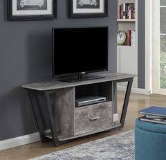 Convenience Concepts TV Stand Birch Convenience Concepts Graystone 65 inch 1 Drawer TV Stand with Shelves