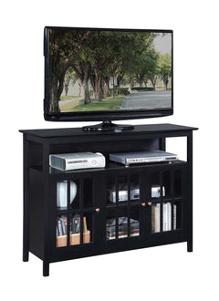 Convenience Concepts TV Stand Black Convenience Concepts Big Sur Deluxe TV Stand with Storage Cabinets and Shelf for TVs up to 55 Inches