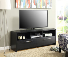 Convenience Concepts TV Stand Black Convenience Concepts Newport Marbella 65 inch TV Stand with Cabinets and Shelves
