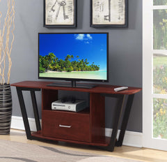 Convenience Concepts TV Stand Cherry/Black Convenience Concepts Graystone 65 inch 1 Drawer TV Stand with Shelves
