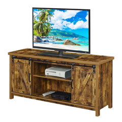 Convenience Concepts TV Stand Convenience Concepts Blake Barn Door TV Stand with Shelves and Sliding Cabinets for TVs up to 60 Inches