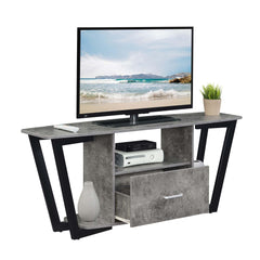 Convenience Concepts TV Stand Convenience Concepts Graystone 65 inch 1 Drawer TV Stand with Shelves