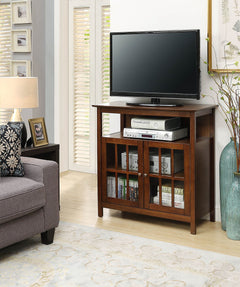 Convenience Concepts TV Stand Dark Walnut Convenience Concepts Big Sur Highboy 40 inch TV Stand with Storage Cabinets