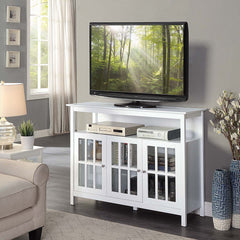 Convenience Concepts TV Stand White Convenience Concepts Big Sur Deluxe TV Stand with Storage Cabinets and Shelf for TVs up to 55 Inches