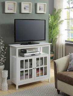 Convenience Concepts TV Stand White Convenience Concepts Big Sur Highboy 40 inch TV Stand with Storage Cabinets