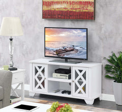 Convenience Concepts TV Stand White Convenience Concepts Gateway 55 inch TV Stand with Storage Cabinets and Shelves