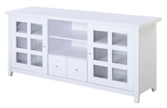 Convenience Concepts TV Stand White Convenience Concepts Newport Park Lane 1 Drawer TV Stand with Storage Cabinets and Shelves