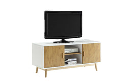 Convenience Concepts TV Stand White Convenience Concepts Oslo 55 inch TV Stand with Storage Cabinets and Shelves