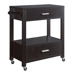 Furniture of America Kitchen & Dining Carts Cappuccino Furniture of America Kitchen Cart White or Cappuccino