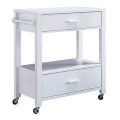 Furniture of America Kitchen & Dining Carts Cappuccino Furniture of America Kitchen Cart White or Cappuccino