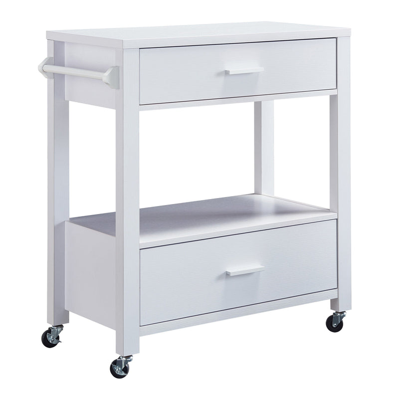 Furniture of America Kitchen & Dining Carts Cappuccino Furniture of America Kitchen Cart White or Cappuccino