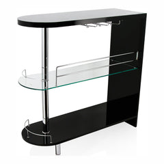 Furniture of America White Furniture of America Morton Contemporary 2-Shelf Mini Server in Black or White