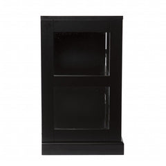 Homeroots Buffet HomeRoots Dynasty Contemporary Black and White Low Curio Cabinet