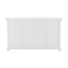 Homeroots Buffet HomeRoots White Accent Cabinet With Glass Doors