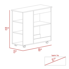 TUHome Kitchen & Dining Carts TUHome Nigella Kitchen Cart