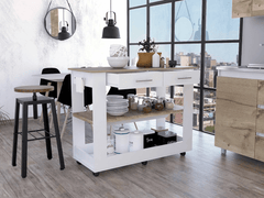 TUHome Kitchen Islands TUHome Cala Kitchen Island 46