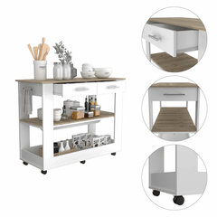 TUHome Kitchen Islands TUHome Cala Kitchen Island 46