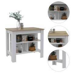 TUHome Kitchen Islands TUHome Cala Kitchen Island Antibacterial