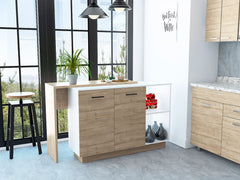 TUHome Kitchen Islands TUHome Sicilia Kitchen Island (2C)