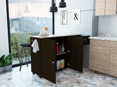 TUHome Kitchen Islands TUHome Victoria Kitchen Island